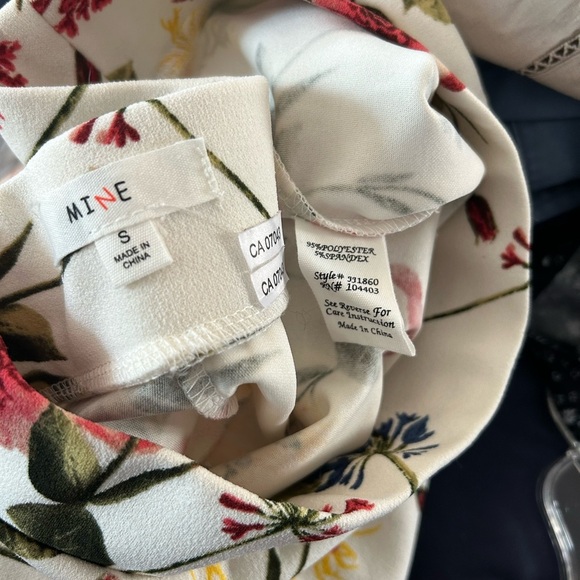 Mine High Waist Pink and Green Floral Shorts - Picture 4 of 15